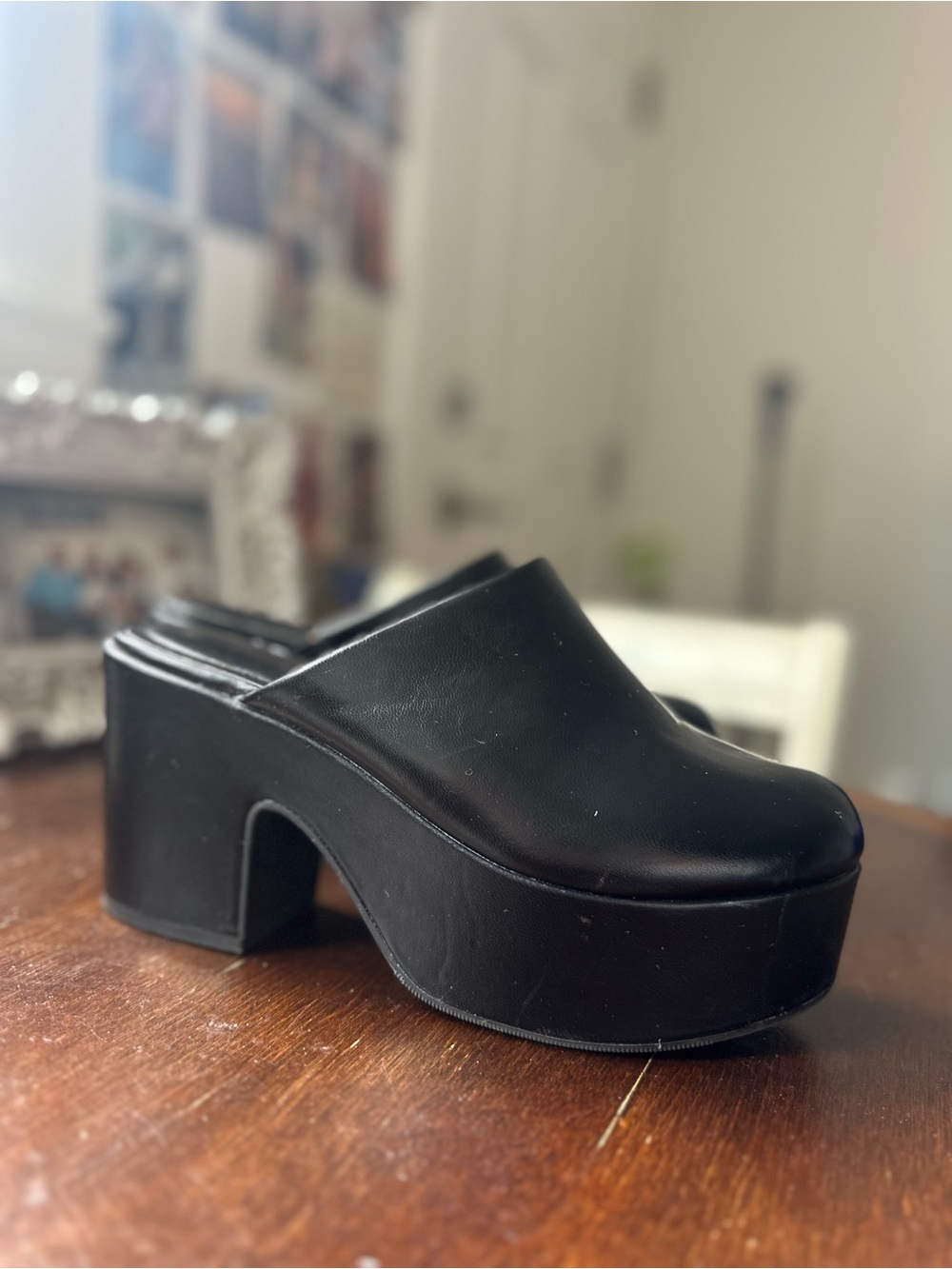 Target Black Platform Mule Clog - Women's Slip-On